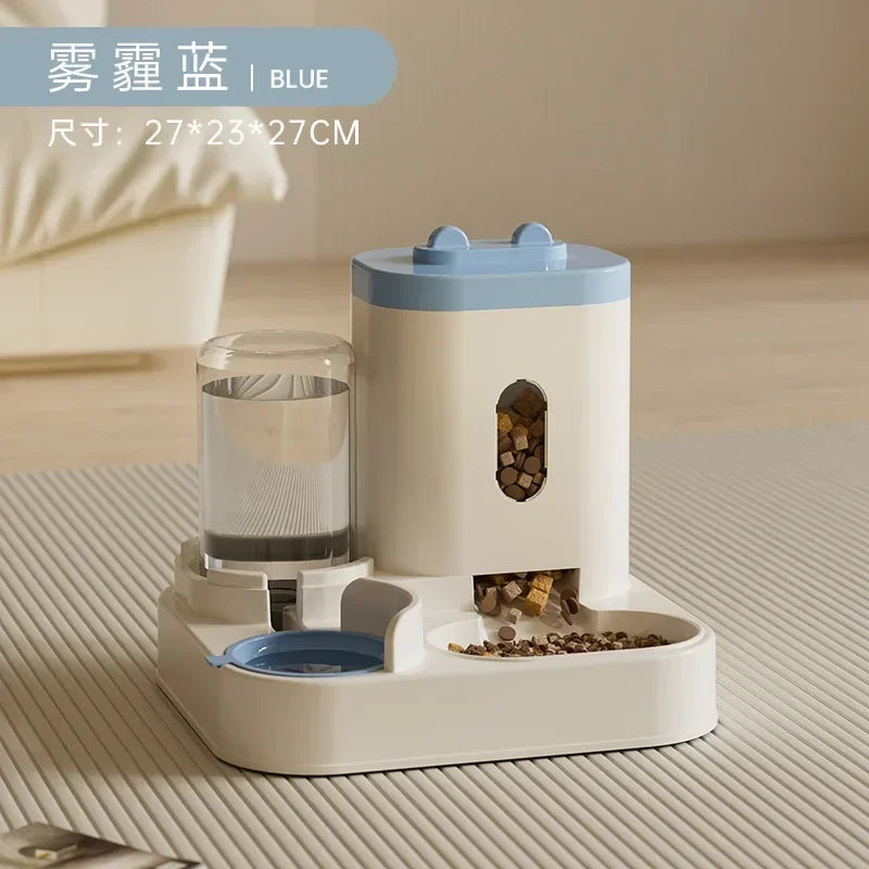 Gamelle automatique pour chats et chiens avec distributeur d’eau et nourriture