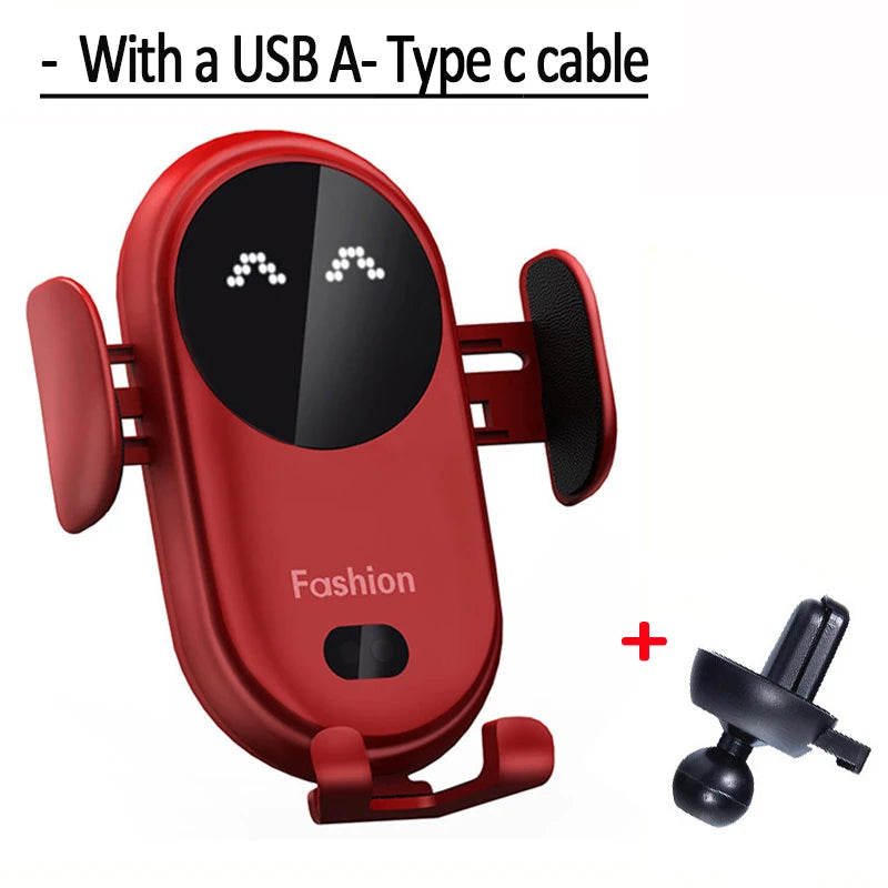 Support téléphone voiture avec chargeur sans fil — Fixation automatique intelligente 🚗