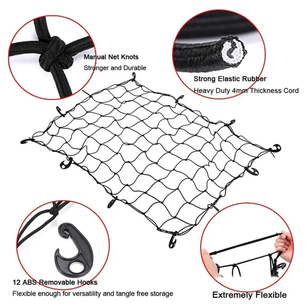 Filet de toit extensible pour barres de toit de SUV, accessoires de rangement et de finition pour voiture.