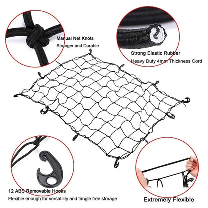 Filet de toit extensible pour barres de toit de SUV, accessoires de rangement et de finition pour voiture.