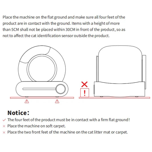 Bac à litière intelligente pour chats, entièrement automatique, grande capacité, semi-fermé, contrôlable à distance via une application.