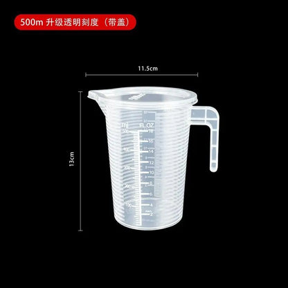 Tasse Mesureuse Multi-Usage – Plastique Épais, Graduation Précise, Pour Cuisine et Expériences