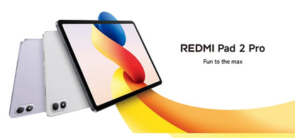 Xiaomi Redmi Pad 2 Pro Version Globale, écran 12,1" 2,5K haute définition, batterie 12 000 mAh, charge rapide 33 W, processeur Snapdragon 7s Gen 4.