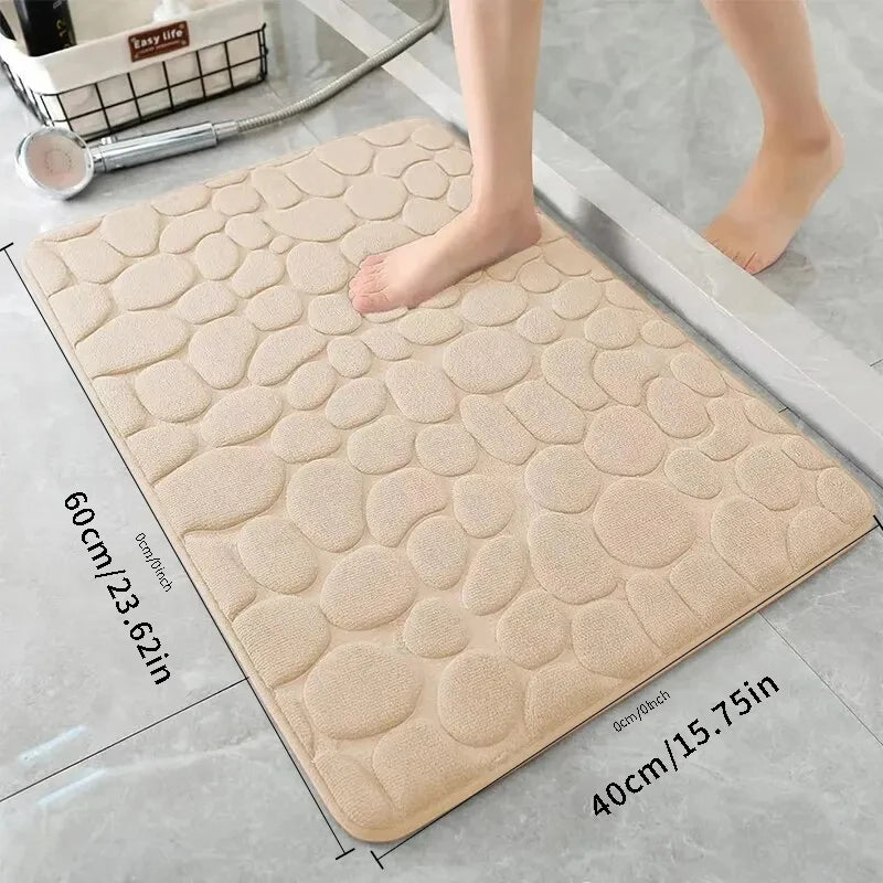 Tapis de bain mémoire de forme antidérapant — Confort moelleux immédiat