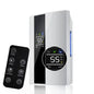 Déshumidificateur et purificateur d'air intelligent 2 en 1 avec filtre HEPA H13, ultra-silencieux (25 dB) pour grandes chambres/sous-sols, télécommande/minuterie/mode automatique