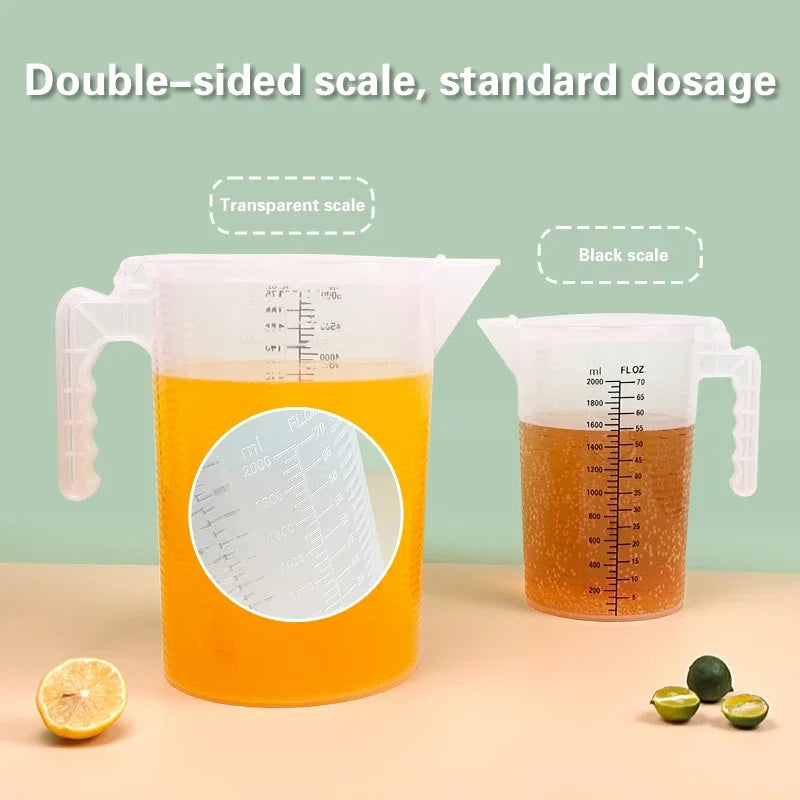 Tasse Mesureuse Multi-Usage – Plastique Épais, Graduation Précise, Pour Cuisine et Expériences
