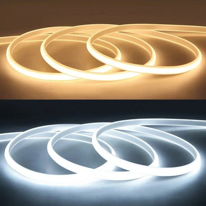 Bande LED COB 220V étanche — Éclairage puissant intérieur & extérieur avec interrupteur