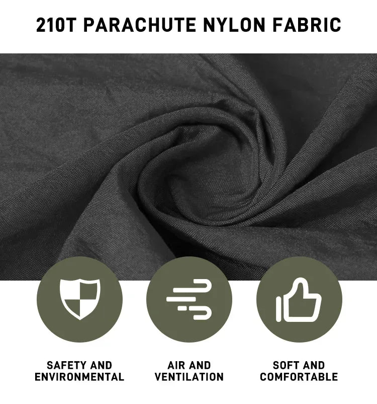 Hamac double de camping extérieur 260x140cm avec moustiquaire et bâche anti-pluie, hamac léger en parachute pour la randonnée et les voyages