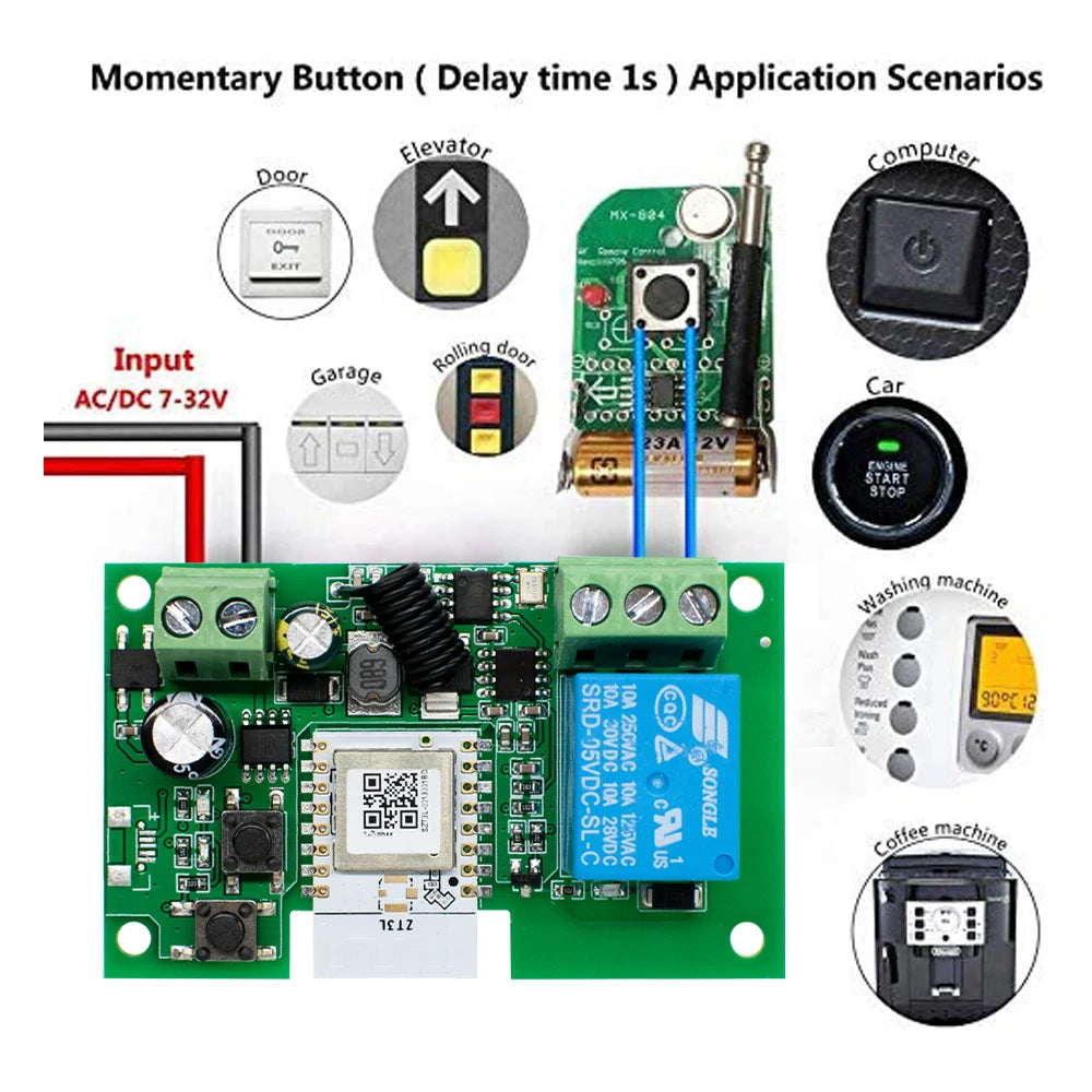 Module relais Tuya 4 sorties – commande distance & automatisation