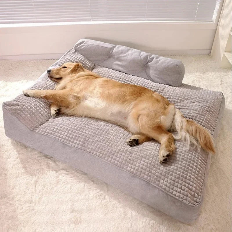 Lit amovible pour animaux de compagnie, tapis lavable, tapis chaud d'hiver, canapé de luxe pour chiens de petite et moyenne taille, couchage moelleux
