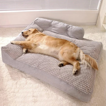 Lit amovible pour animaux de compagnie, tapis lavable, tapis chaud d'hiver, canapé de luxe pour chiens de petite et moyenne taille, couchage moelleux