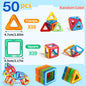 Blocs de construction magnétiques (Carré & Triangle)  pour enfants de 3 ans et plus, bon pour cadeau d'anniversaire