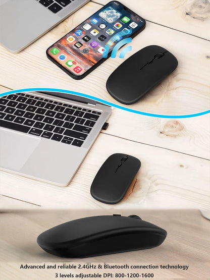 Souris sans fil Bluetooth – Silencieuse et universelle.