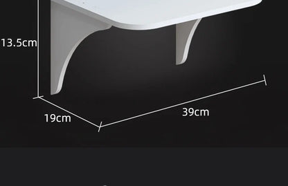 Étagère murale flottante avec crochet pour routeur, caméra, multiprise, projecteur, décodeur, support de rangement suspendu, organisateur pour la maison et le bureau