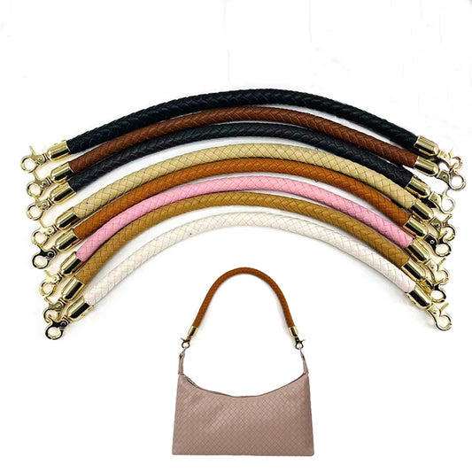 Bandoulière en cuir PU tendance, poignées en corde tressée résistante pour sac à main, accessoires de sac de rechange à faire soi-même.