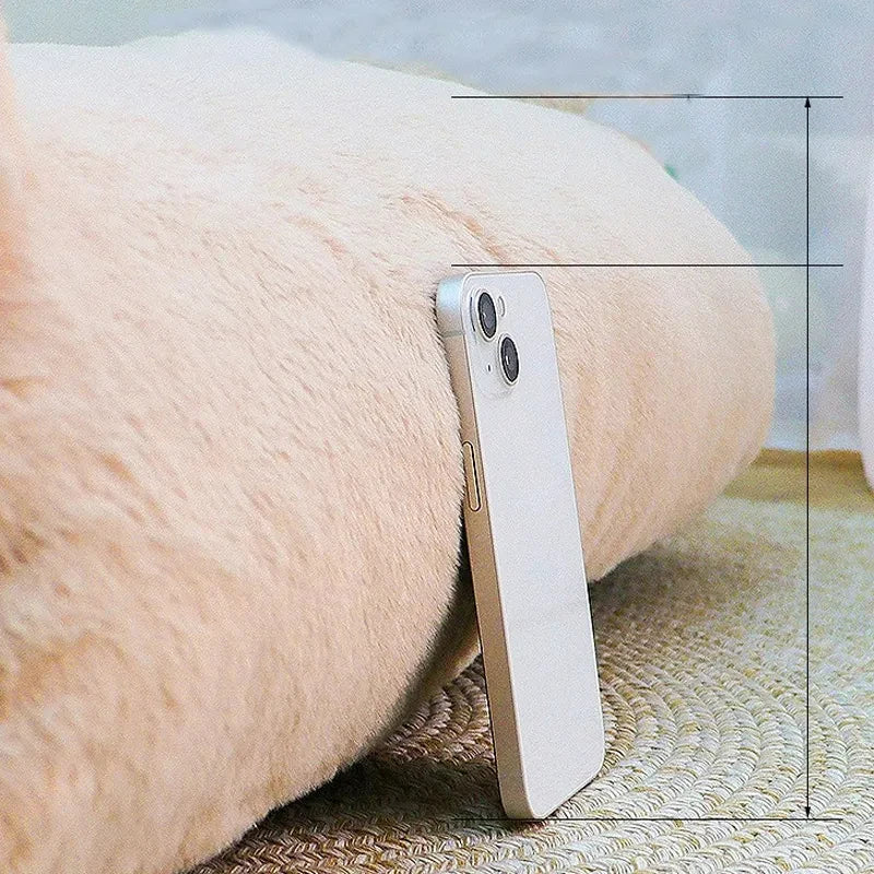 Canapé-lit ultra doux pour chat et petit chien — Nid confortable hiver & détente