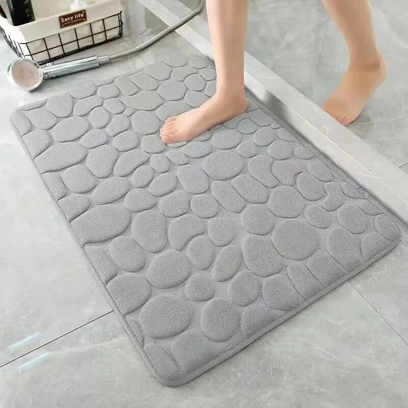 Tapis de bain mémoire de forme antidérapant — Confort moelleux immédiat