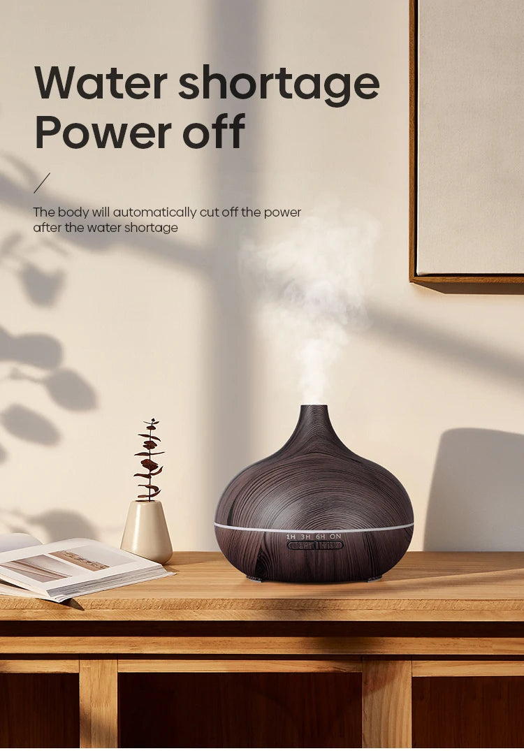 Diffuseur d’huiles essentielles 500ml – Ambiance relaxante à la maison.