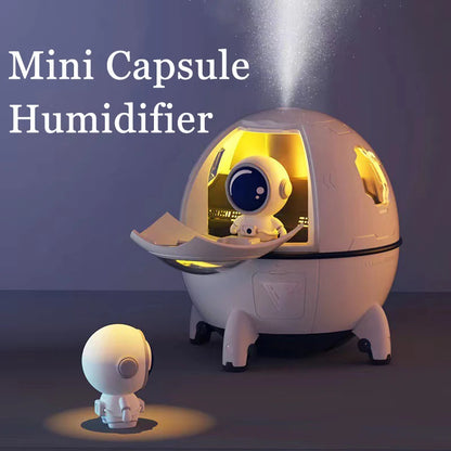Humidificateur astronaute – Ambiance relaxante avec lumière LED.