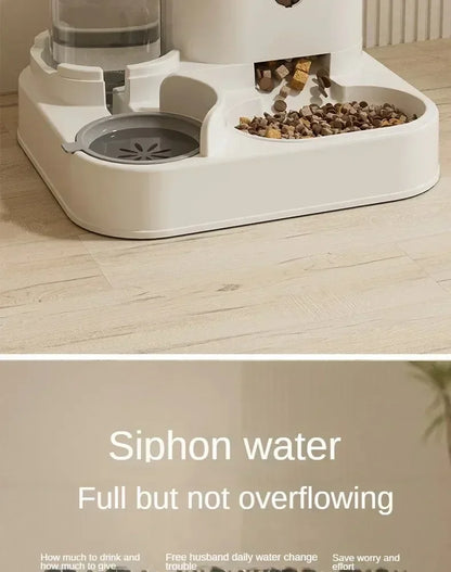 Gamelle automatique pour chats et chiens avec distributeur d’eau et nourriture