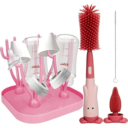 16 branches Porte-séchoir à biberons Porte-séchoir à bouteilles, Support de séchage Machine de nettoyage pour bouteilles.