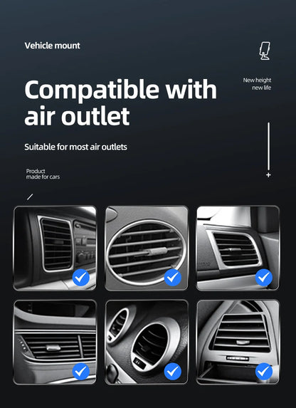 Support téléphone voiture avec chargeur sans fil — Fixation automatique intelligente 🚗