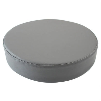 Coussin rond pratique en cuir, épais et doux, rembourré, lavable et imperméable.
