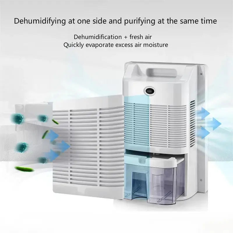 Déshumidificateur et purificateur d'air intelligent 2 en 1 avec filtre HEPA H13, ultra-silencieux (25 dB) pour grandes chambres/sous-sols, télécommande/minuterie/mode automatique