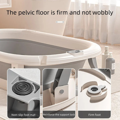 Baignoire pour bébé sensible à la température, Grande baignoire pliante portable