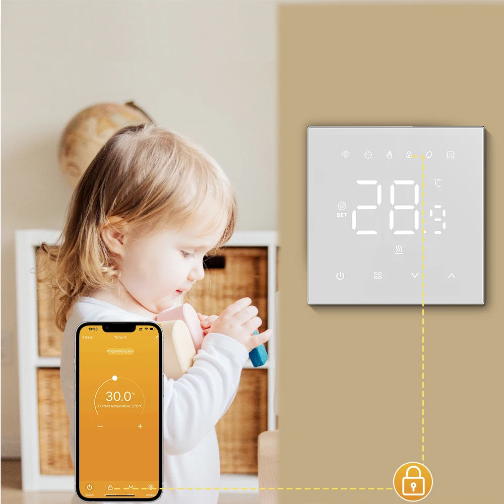 Thermostat Wi‑Fi intelligent – économie d’énergie facile.