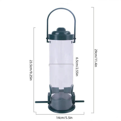 Mangeoire à graines pour oiseaux sauvages, accessoire pour animaux de compagnie, suspendue pour jardin ou enclos, outil d'alimentation pour oiseaux, anti-écureuils, décorations extérieures