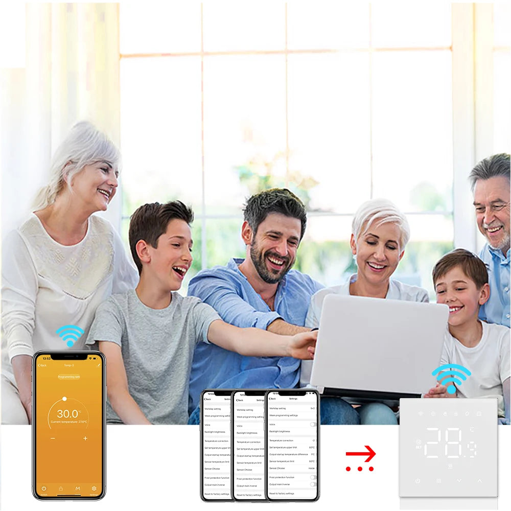Thermostat Wi‑Fi intelligent – économie d’énergie facile.