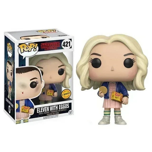 Figurine Funko Pop Stranger Things Eleven n° 523, 826 et 827 (Max Mayfield), n° 552 (Steve Harrington), n° 554 (Will Byers), n° 1783 et 1786 (Démogorgon).