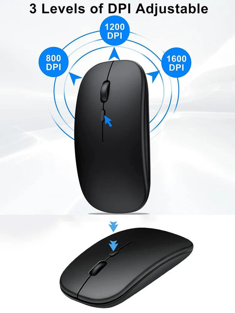 Souris sans fil Bluetooth – Silencieuse et universelle.