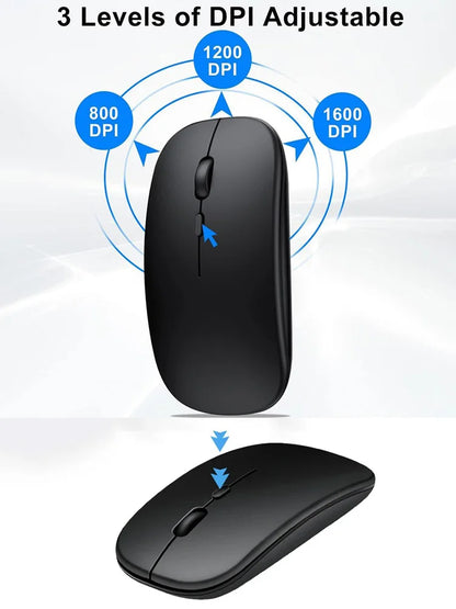 Souris sans fil Bluetooth – Silencieuse et universelle.