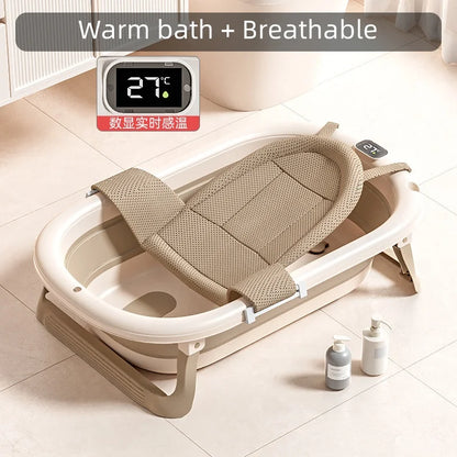 Baignoire pour bébé sensible à la température, Grande baignoire pliante portable