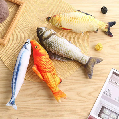 Jouet poisson interactif pour chat — Peluche stimulante et amusante