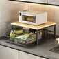 Organisateur de comptoir de cuisine – Étagère multifonction pour micro-ondes, épices, machine à café et imprimante.