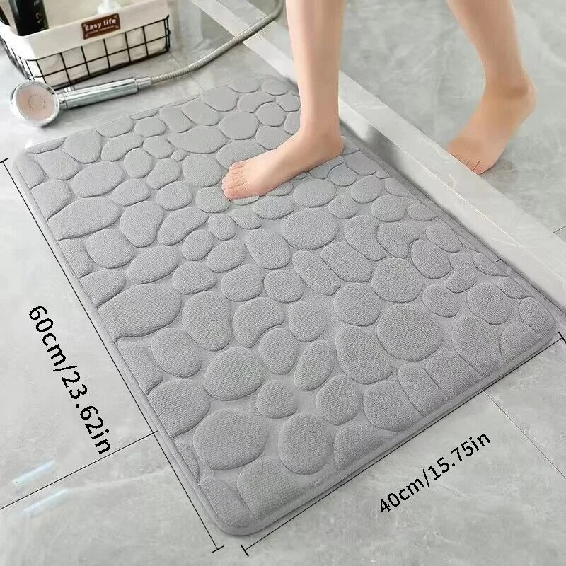 Tapis de bain mémoire de forme antidérapant — Confort moelleux immédiat