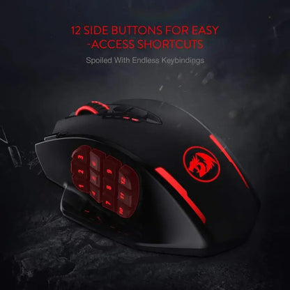 Souris gaming Redragon M913 – 16 000 DPI, RGB, 16 boutons.
