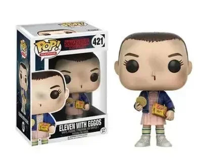 Figurine Funko Pop Stranger Things Eleven n° 523, 826 et 827 (Max Mayfield), n° 552 (Steve Harrington), n° 554 (Will Byers), n° 1783 et 1786 (Démogorgon).