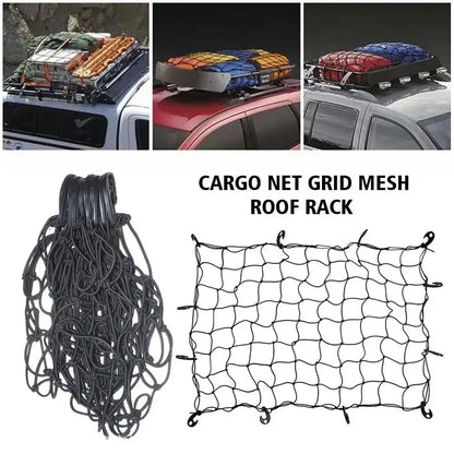 Filet de toit extensible pour barres de toit de SUV, accessoires de rangement et de finition pour voiture.