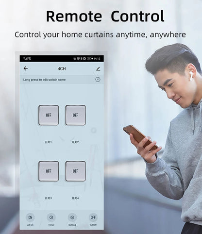 Module relais Tuya 4 sorties – commande distance & automatisation