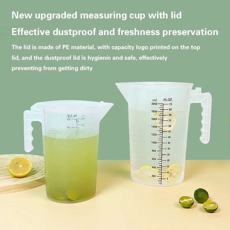 Tasse Mesureuse Multi-Usage – Plastique Épais, Graduation Précise, Pour Cuisine et Expériences