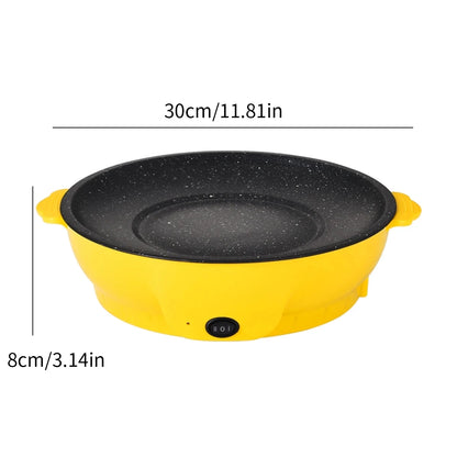 Plaque de cuisson électrique multifonctionnelle 220V Poêle à frire Non collante, Grill, Cuisinière Barbecue.