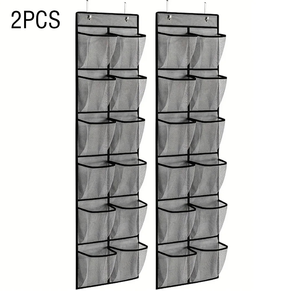 Organisateur chaussures suspendu — Gain de place instantané (12 poches)