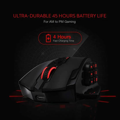 Souris gaming Redragon M913 – 16 000 DPI, RGB, 16 boutons.