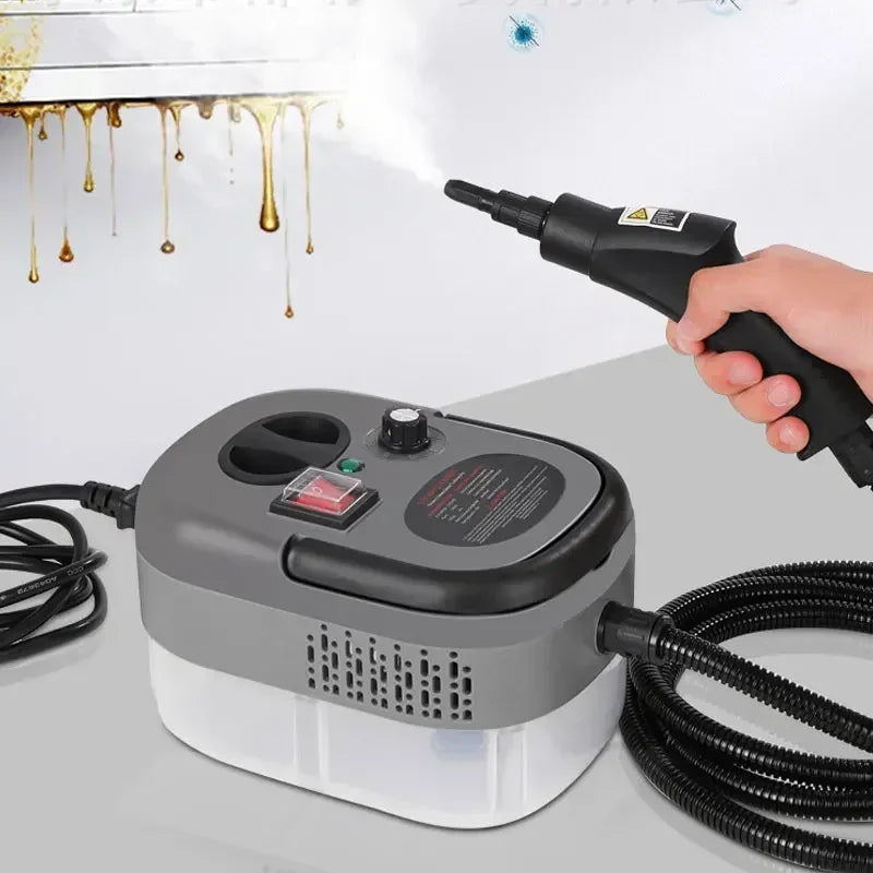 Nettoyeur vapeur portatif 2500 W haute température pour climatiseurs, hottes de cuisine, voitures, sols et plus encore