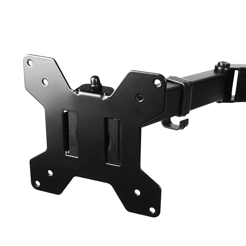 Support double écrans à double bras MS02N, rotation à 360° pour télévision ou écrans d'ordinateur de bureau de 10 à 30 pouces, hauteur réglable