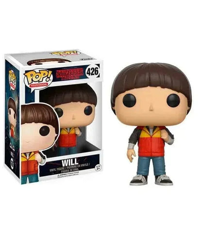 Figurine Funko Pop Stranger Things Eleven n° 523, 826 et 827 (Max Mayfield), n° 552 (Steve Harrington), n° 554 (Will Byers), n° 1783 et 1786 (Démogorgon).
